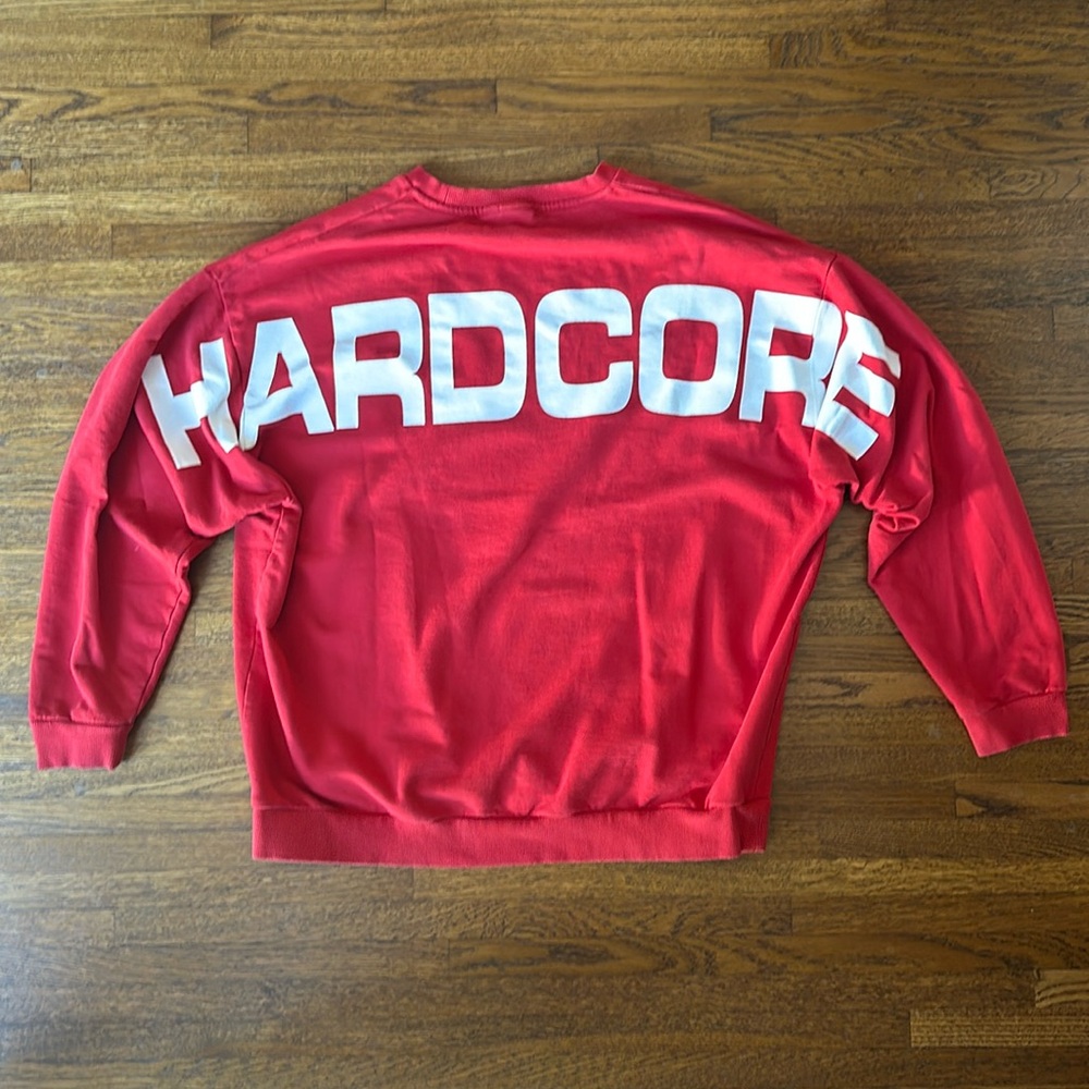 ASOS Men’s Red Long Sleeve Oversized Graphic Cotton Sweatshirt